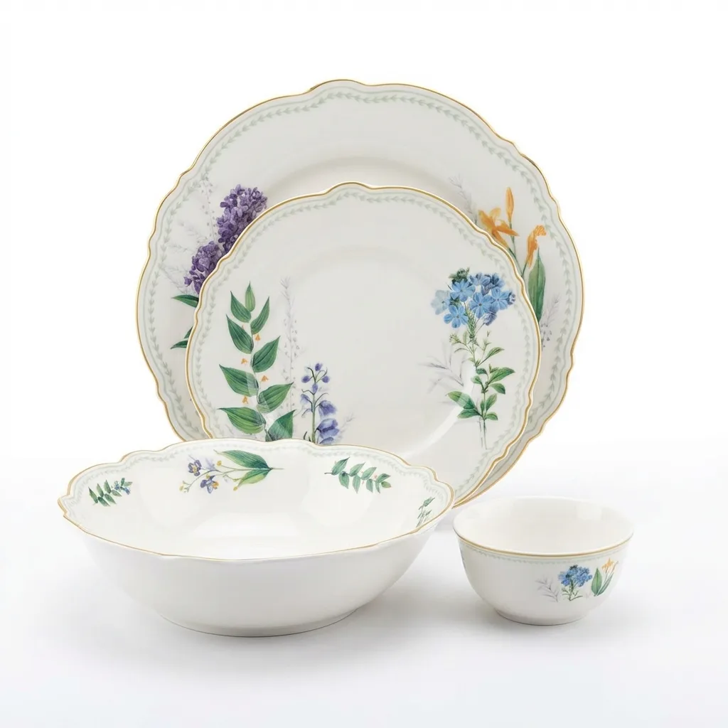 Dinnerset Floral Pattern 14107